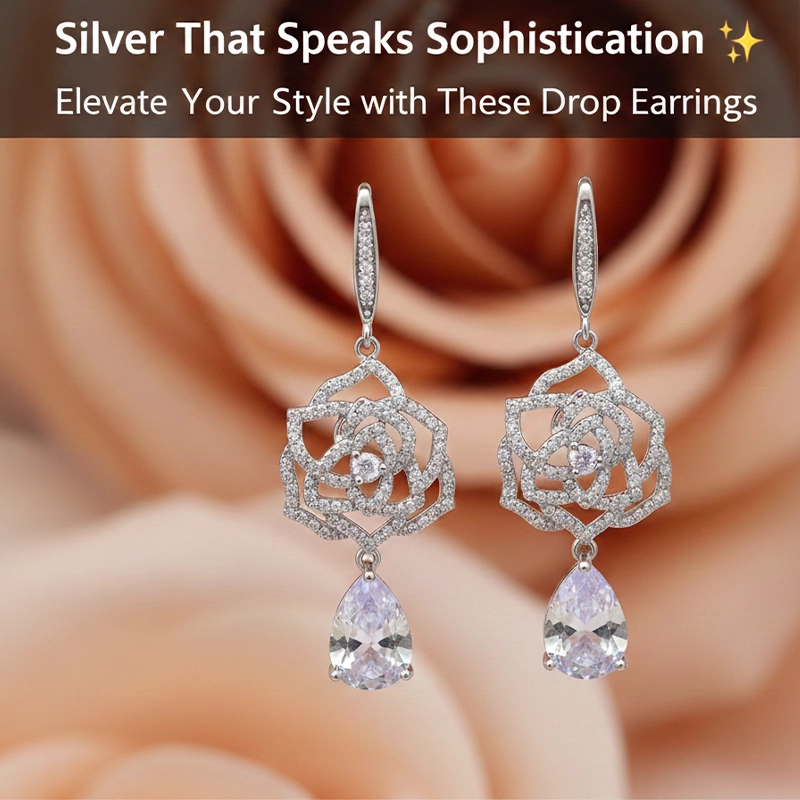 The Romantic Glow: Add a Touch of Luxury with Silver Rose Jewelry